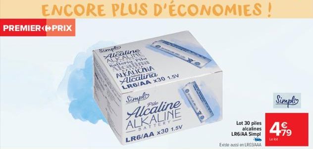 piles alcalines 