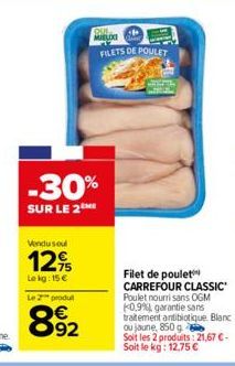 filets de poulet Carrefour