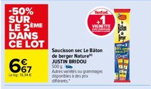 saucisson sec Tefal