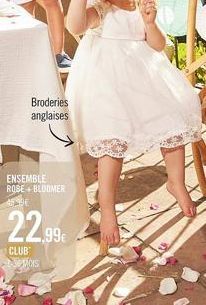 Broderies anglaises  ENSEMBLE ROBE+BLOOMER 45496  22.99€  CLUB 1-30 MOIS 