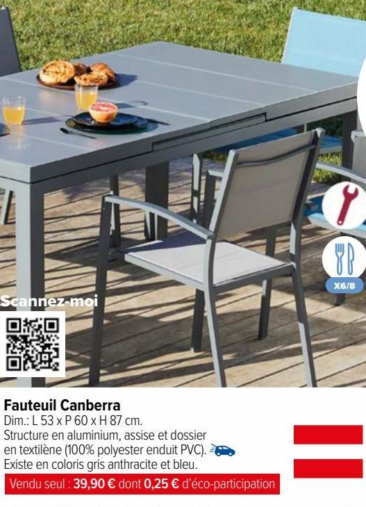 FAUTEUIL CANBERRA