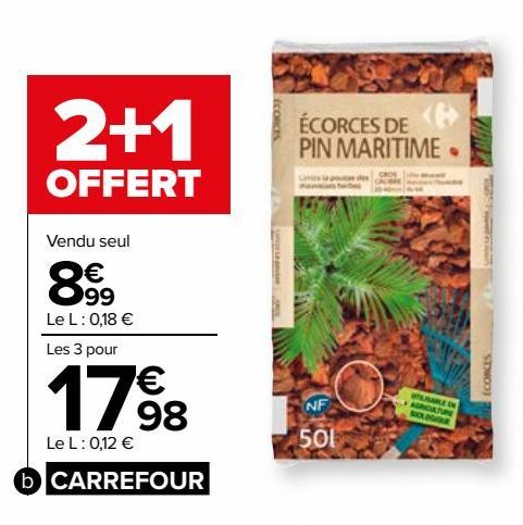 ECORCE DE PIN NF CARREFOUR 