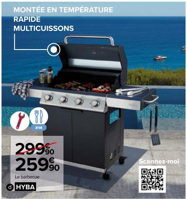 BARBECUE GAZ HYBA G40