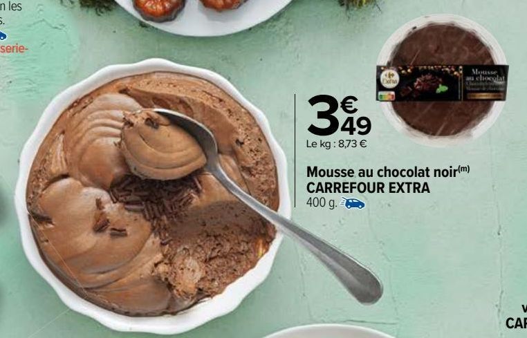 Mousse au chocolat noir Carrefour Extra