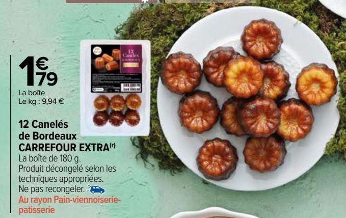 12 Canelés de Bordeaux Carrefour Extra