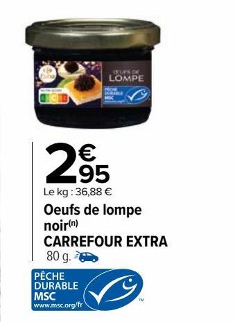 Oeufs de lompe noir Carrefour Extra