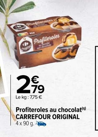 Profiteroles au chocolat Carrefour Original