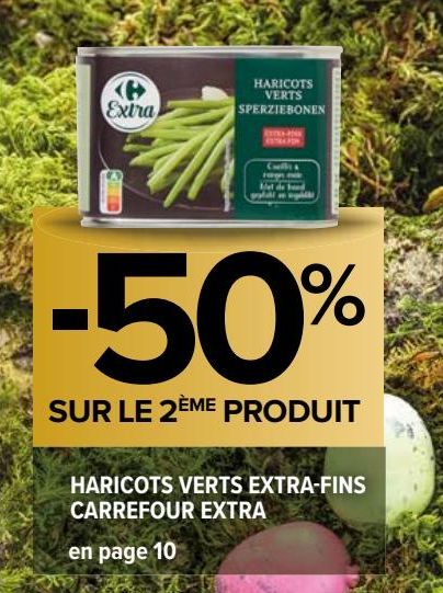 Haricots verts extra-fins Carrefour Extra