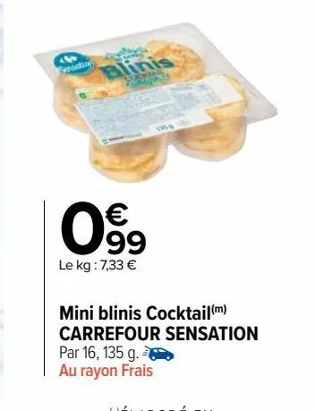 mini blinis cocktail carrefour sensation