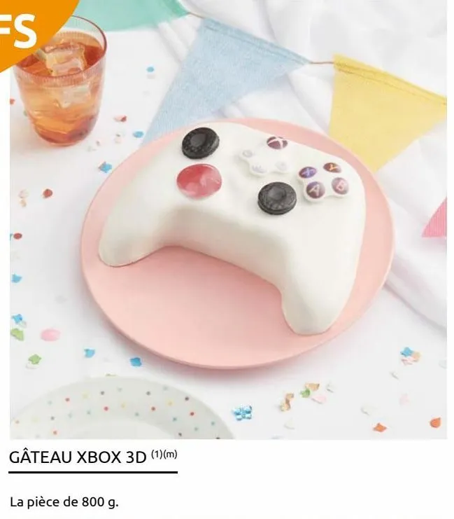 gâteau xbox 3d
