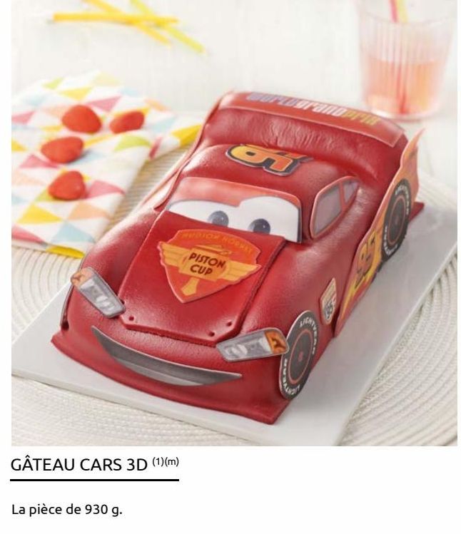 GÂTEAU CARS 3D
