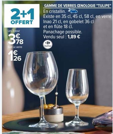 GAMME DE VERRES ŒNOLOGIE "TULIPE"