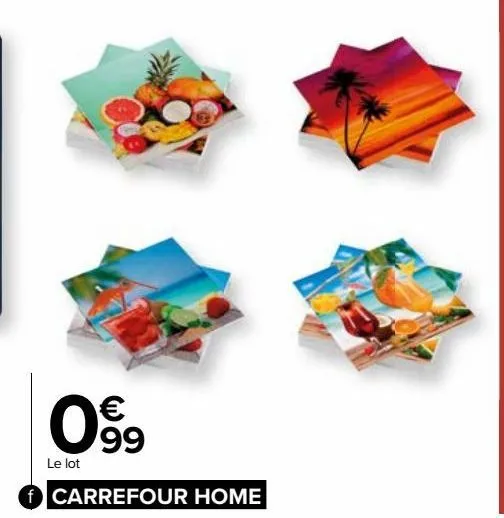 lot de 20 serviettes décorées