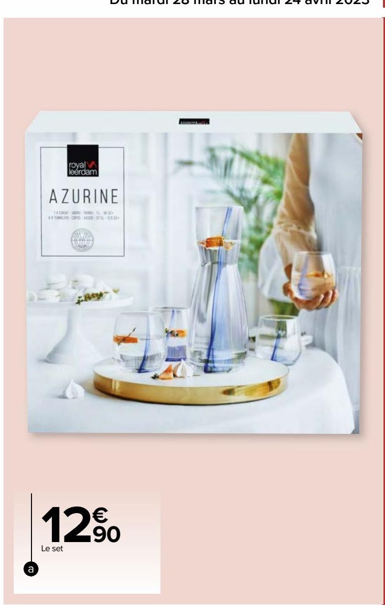 Set de 5 verres Azurine