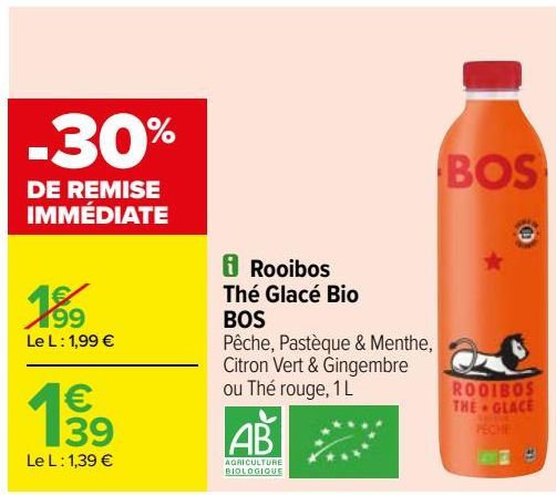 Rooibos thé glacé bio BOS