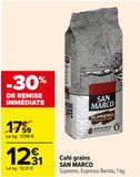 Café grains San Marco offre à 12,31€ sur Carrefour