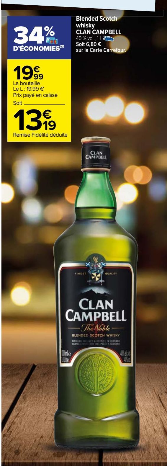 blended scotch whisky Clan campbell