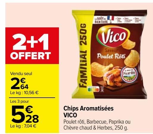 chips aromatisées Vico