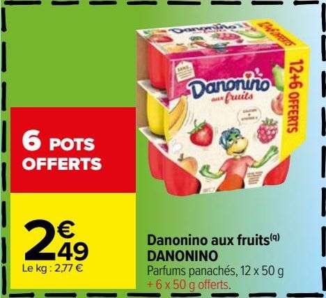 Danonino aux fruits Danonino