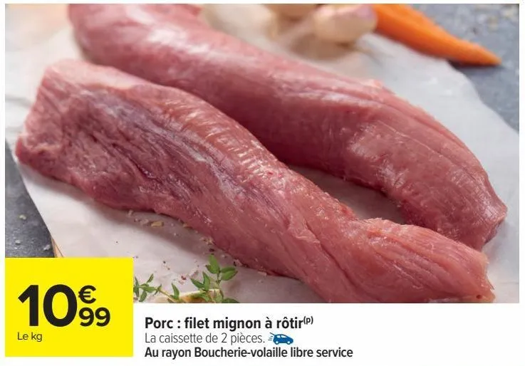porc: filet mignon à rôtir
