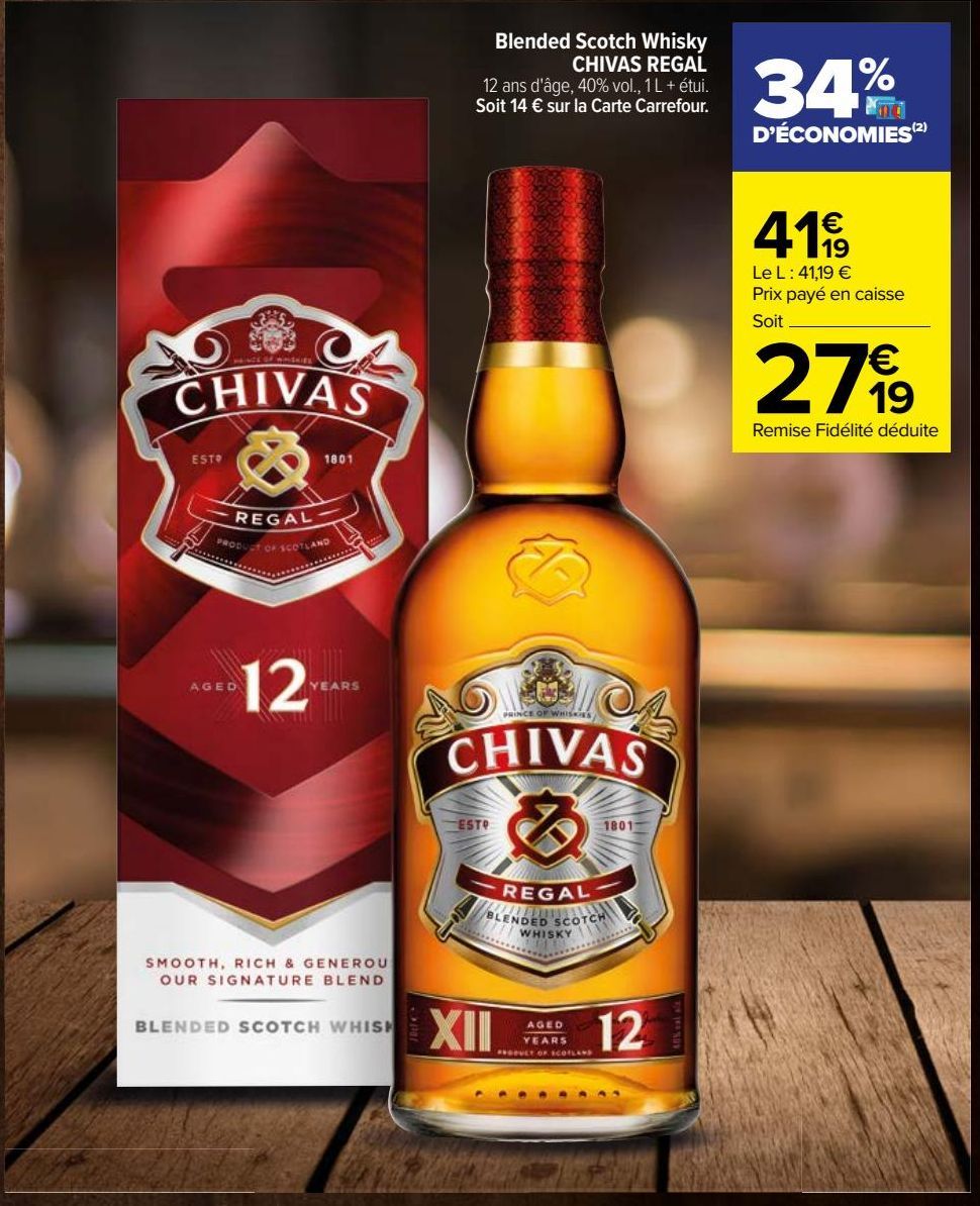 blended scotch whisky Chivas Regal