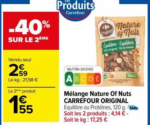 mélange nature of nuts Carrefour Original