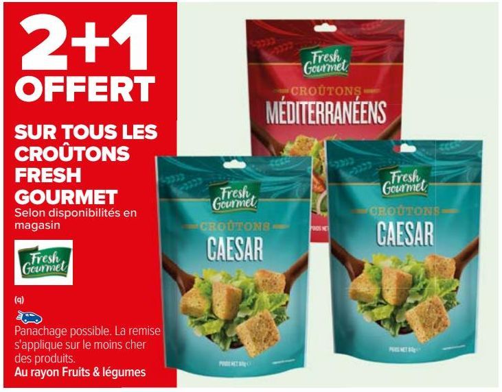 TOUS LES CROUTONS FRESH GOURMET