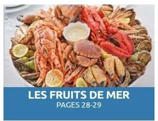 les fruits de mer