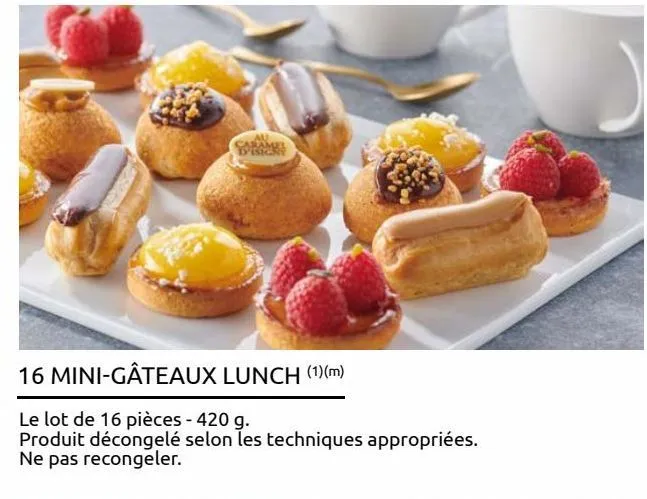 16 mini-gâteaux lunch