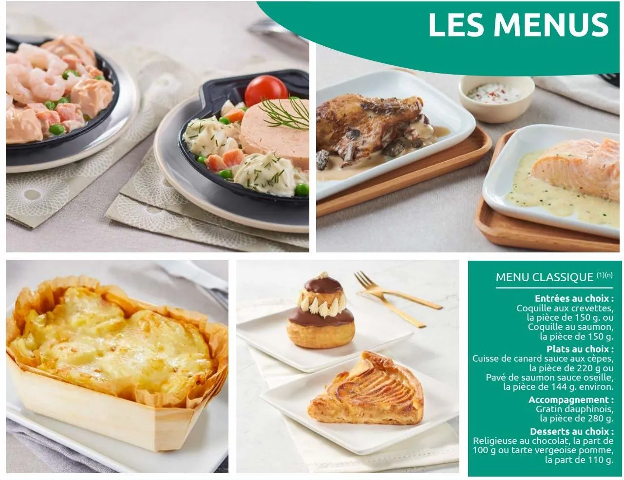 menu classique