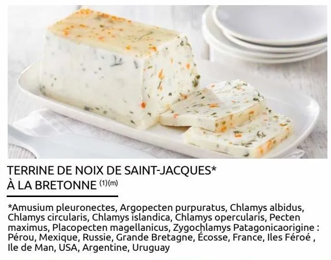 terrine de noix de saint-jacques* à la bretonne