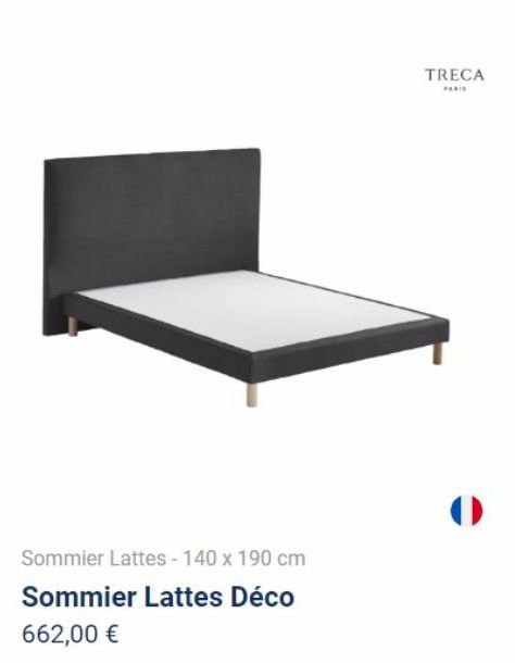 Sommier Lattes - 140 x 190 cm Sommier Lattes Déco  662,00 €  TRECA  PARIS 
