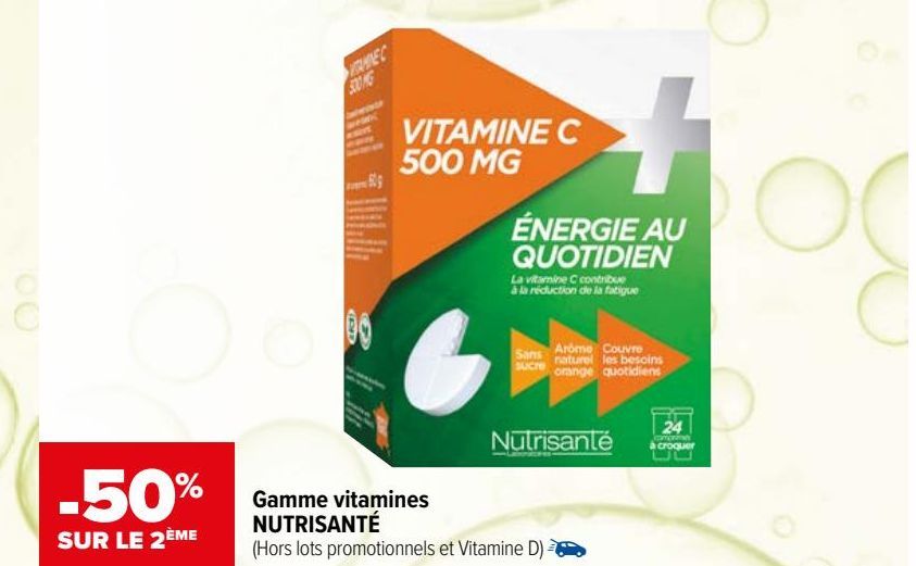 Gamme vitamines NUTRISANTÉ