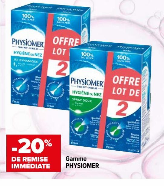 Gamme PHYSIOMER