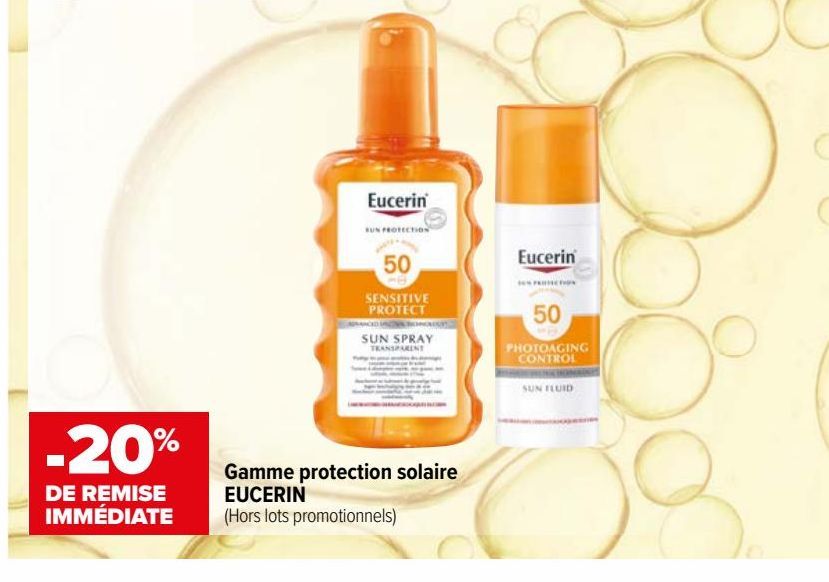 Gamme protection solaire EUCERIN