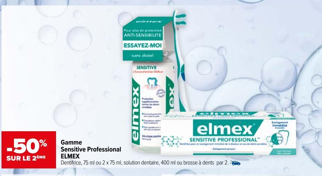 Gamme Sensitive Professional ELMEX