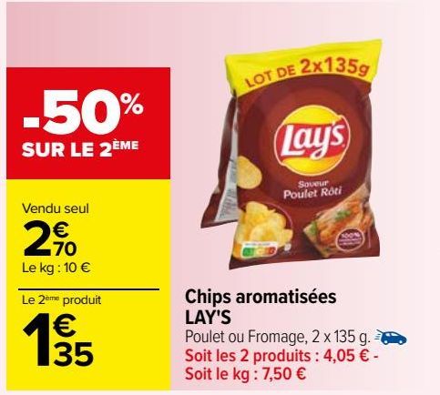 chips aromatisées Lay's
