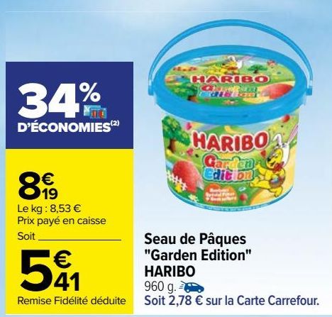 Seau de Paques "Garden Edition" Haribo