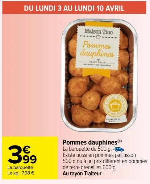 pommes dauphines