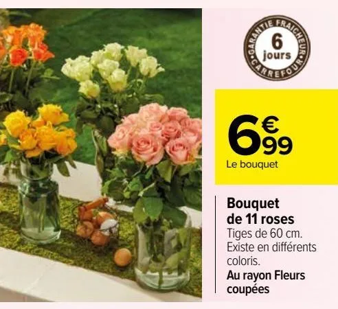 bouquet de 11 roses