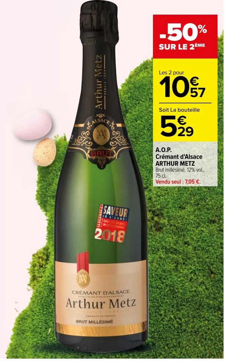 aop crémant d'alsace arthur metz