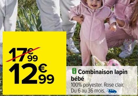 Combinaison lapin bébé