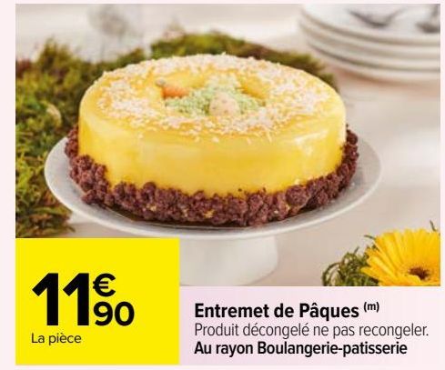 Entremet de pâques