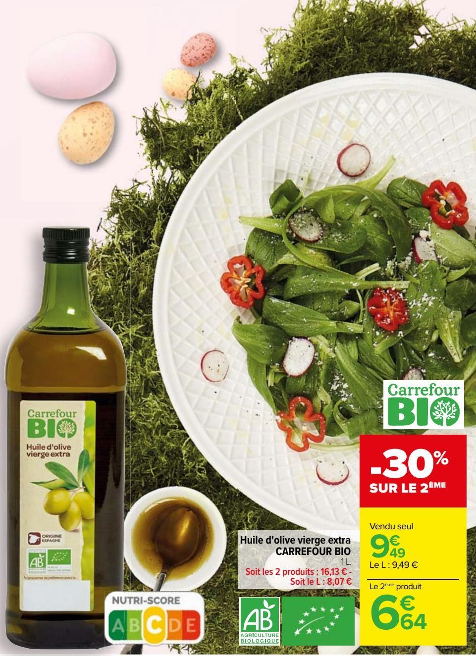 huile d'olive extra vierge Carrefour Bio