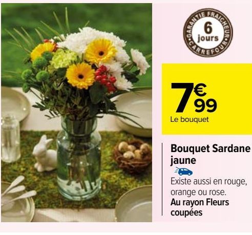 bouquet sardane jaune