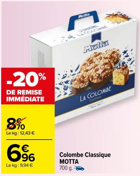 colombe classique Motta