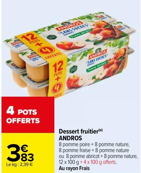 dessert fruitier Andros