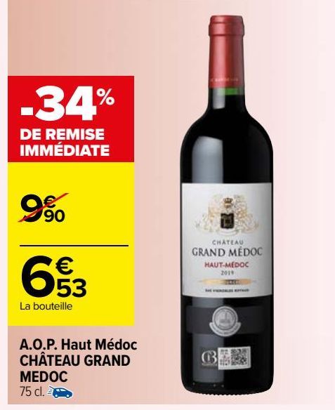 AOP haut médoc Chateau Grand Medoc