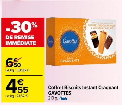 coffret biscuits intant craquant Gavottes