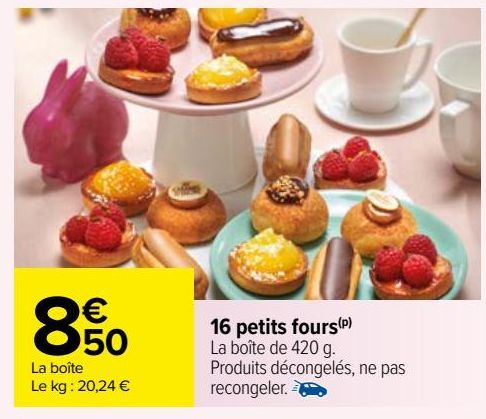 16 petits fours